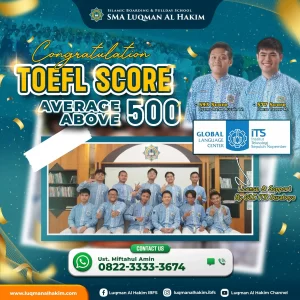 Prestasi Luar Biasa: Santri Luqman Al Hakim Surabaya Meraih Skor TOEFL Maksimal di ITS 2024