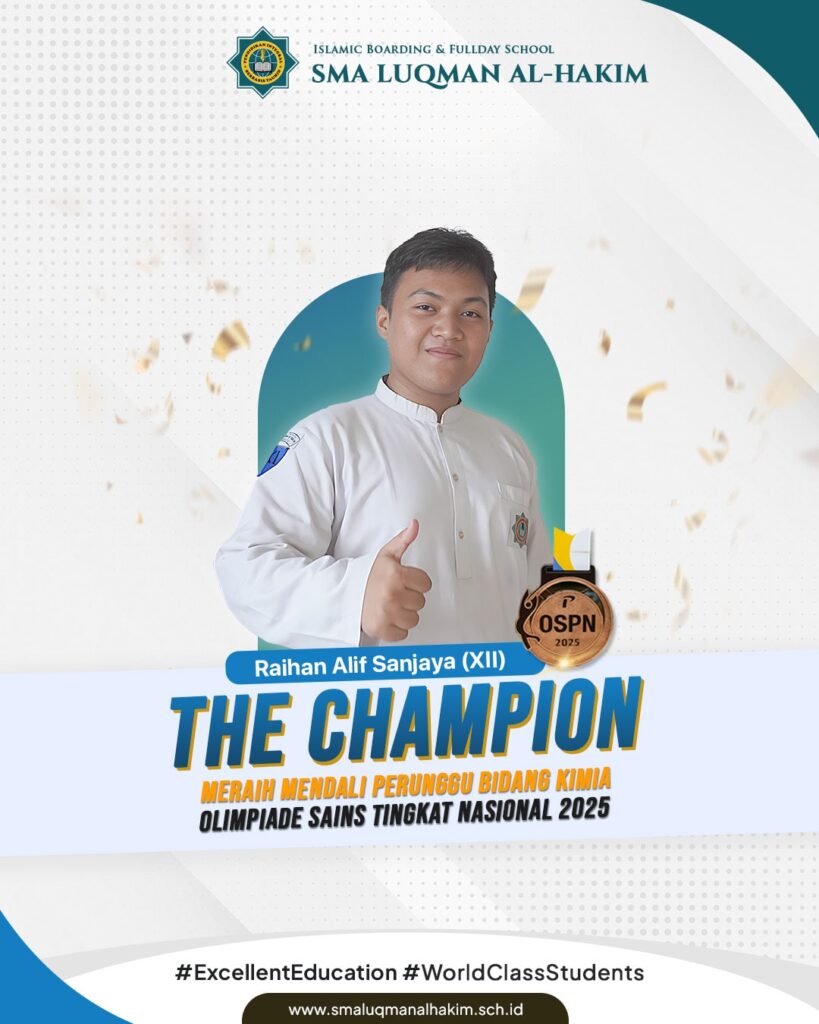 Santri SMA Luqman Al-Hakim Raih Medali Perunggu di Ajang Olimpiade Sains Tingkat Nasional 2025