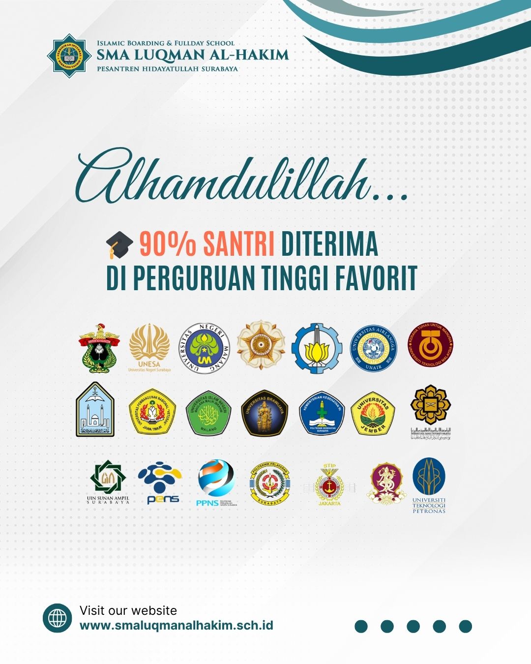 90% Santri SMH Luqman Al Hakim Surabaya Lolos ke Perguruan Tinggi Favorit, Ini Daftarnya!